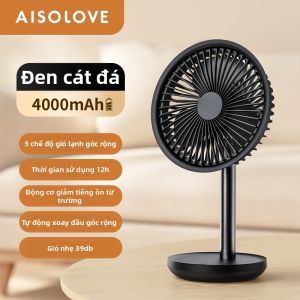 SOLOVE | Quạt Di Động Tự Động Quay Êm Có Sạc USB