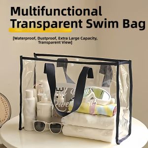 Waterproof Shower Bag Transparent Large Capacity