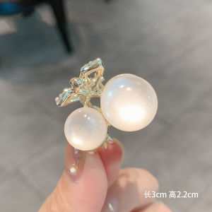 Opal Cherry Hair Clip Jaw Clip South Korea Cute Young Adult Forehead Bangs Clip Top Clip Small Hair Accessories Hair Clip for Broken Hair