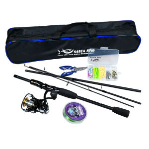 Bộ Dụng Cụ Câu Cá Bằng Sợi Carbon Với Máy Câu Quay Dây Câu Mồi Câu Kìm Câu Chuyên Dụng Và Túi Đựng - Combo Cần Câu Cá Biển Sông Hồ Suối