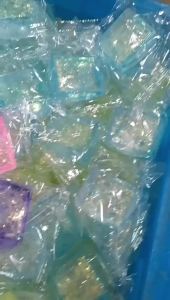 Maltose Cube Stress Squeeze Toy D ecompression Small Ice Cubes Anti Stress Slow Rebound Polar Light Colorful Squeeze TPR Block