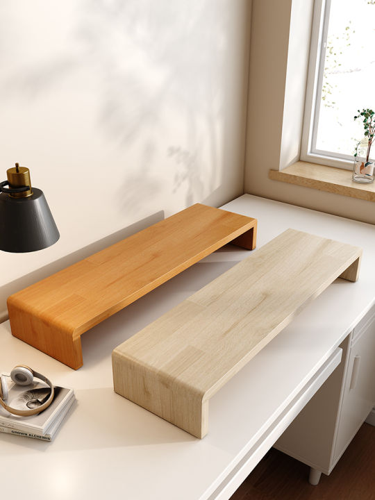 Solid Wood U-Shaped Display Storage Rack Rectangular Step Table ...