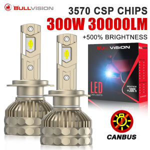 300W H7 H4 H11 LED Headlights 30000LM Led Canbus High Power Car Lamps 9005 9006 HB3 HB4 H1 Turbo Fog Car Light 3 Copper Tube 12V