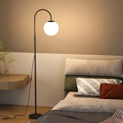 Modern Minimalist Moon Creative Floor Lamp Bedside Living Room Sofa Aluminum Iron LED Light Home Decorative Floor Lamp
