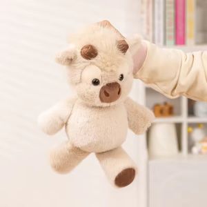 &Adorable Highland Cattle Plush Toy 40cm - Huggable Running Cow Stuffed Animal Made with Premium Soft Fabric Soothing Companion