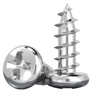 TIANZHUOJINSHU | 304 Stainless Steel Cross Recessed Head Self Tapping Screws