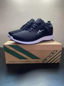Sepatu Ando Coster Hitam/Putih Hitam/Hitam Size 39-43