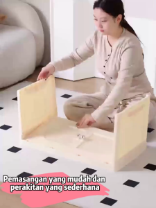 70/60CM Lemari Pakaian Plastik Kapasitas Ekstra Besar Lemari Penyimpanan 3-5 Lapis