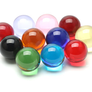 30mm Thủy Tinh Pha Lê Bóng Ống Kính Trang Trí Phong Thủy Hạt Trong Suốt Cho Đèn Chùm Trang Trí Nhà Chụp Ảnh Quả Cầu Chiếu Sáng