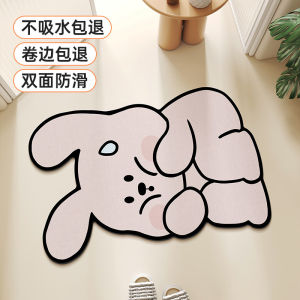 MEISD ผ้าพื้นห้องน้ำลายสัตว์การ์ตูน กันลื่น กันตก ดูดซับน้ำ แห้งเร็ว ผ้าพื้นห้องน้ำแบบอเนกประสงค์