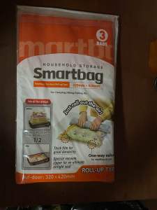 LOCK & LOCK LIVING STORAGE OUTDOOR SMART BAG ROLL-UP TYPE OUTDOOR 320X420MM 3-PACK