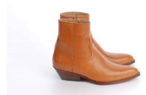 Leather Chelsea Boots Mens Sharp Pointed Toe Short Boots British Style Martin Jeans Boots Trendy Winter Boots Youth Fashion