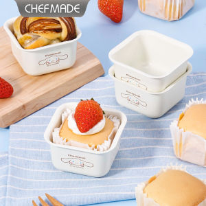 CHEFMADE Cinnamoroll Non-stick 4Pcs Mini Cake Pan Baking Mold Square Cake Mold Set Bread Mould CL5039 / CL5039-4