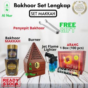 Bakhoor Set Lengkap Pure mask Oud Mood Oudh Al Majlis Kasturi Raudah Hajar Al Aswad Al Kabaah