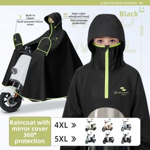 ZHENGYU | Adult Waterproof Raincoat For Scooter Riding Female New Model Large Size Thick