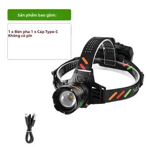 Đèn Pha LED Công Suất Cao 890000000LM MỚI Đèn Pin Siêu Sáng Tầm Xa 4500M Với Pin 18650 Để Cắm Trại Câu Cá Và Đi Bộ Đường Dài