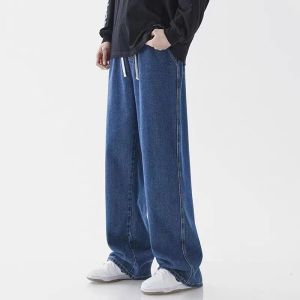 (S-3XL) Baggy Pants Denim Jeans Men Straight leg slacks Loose Korean Pants High Quality Pants