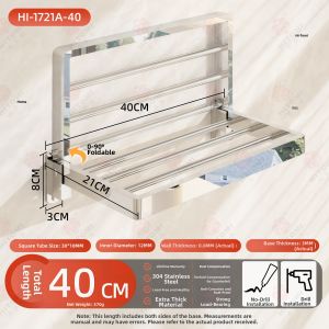 Hitomi | No-drilling 304 Stainless Steel Towel Rack