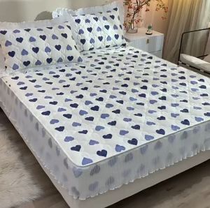 ผ้าปูที่นอน 3.5-6ฟุต แบบฟุต/5ฟู ชุดผ้า 6ฟู รัดมูม รักษาความหมอน 360องศา มีส่งเดี่ยว