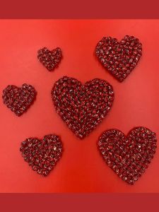 Phụ Kiện Vá Váy Thủ Công DIY Hình Trái Tim Bằng Vải Trang Trí Quần Áo Túi Quần Vá Váy Trang Trí Vá Váy Thủ Công DIY