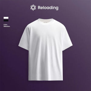 Mens Short Sleeve T-Shirt Cool Sensation Small Collar Casual Loose Fit 2025 New Style Summer Cotton round Neck Basic Fashion