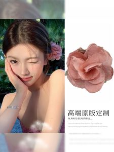 Early Spring New Style Floral Net Hair Clip Womens Side Hair Accessories Hair Decorations Korean Style Silk Material