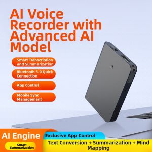 EMP | AI Voice Recorder with Transcription Audio Organization Mind Mapping and Meeting Notes | Trending Choice Alongside AI Work Gear