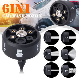 6 In 1 Adjustable Nozzle for 1/4inch High Pressure Washer Cleaner Water Parts Hose Nozzle Wash Car Tool