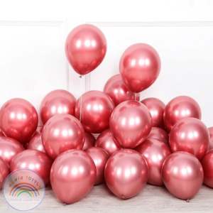 Balon Latex Metalik Chrome Balon Pesta per Pack (50pcs)