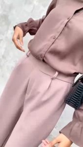 Dostifashion Lana Kulot | Celana Formal Wanita Kekinian | Celana Formal Pinggang Karet