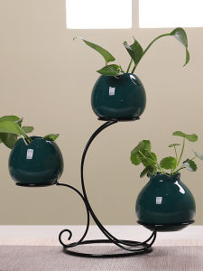 Bình Hoa Bằng Sắt Phong Cách Trung Hoa Mới Trang Trí Nhà Bàn Ăn Phòng Khách Trang Trí Hoa Thủy Canh Bình Hoa Bằng Gốm Sứ