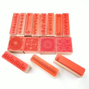 Vintage Plant Tree Wooden Rubber Stamps Set Diy Rubber Stamp For Card Making Scrapbooking