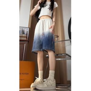 Quần Short Thể Thao Mùa Hè Mỏng Màu Khối American Cho Nam Quần Dài Năm Điểm Rộng Rãi Thường Ngày Đi Biển Thoáng Khí