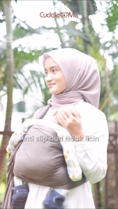 Cuddle Me Ringsling Cotton Twill Gendongan Bayi Newborn Toodler 3 Posisi