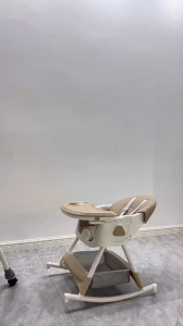 Baby Dining Chair Adjustable High Multifunction Foldable Baby Sitting Chair With Swing And Rocking Baby High Chair