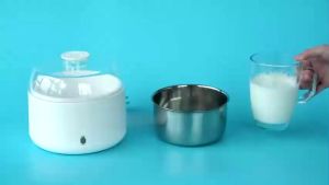 Premium Stainless Steel Electric Yogurt Maker with 3D Temperature Control for Smooth Texture Home Yogurt Crafting