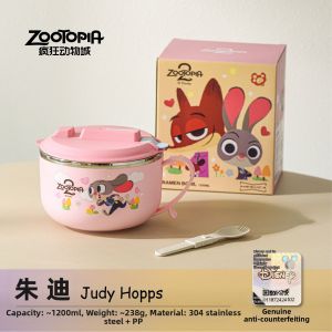 Disney | Cartoon Zootopia 304 Stainless Steel Bowl Large Capacity
