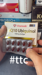 Vitamode CoQ10 Ubiquinol 100mg Softgel Malaysia Health Supplement Active CoQ10 Daily Nutrition Antioxidant Support Cellular Energy Wellness Care