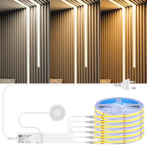 Smart Dimmable COB LED Strip Touch Sensor Lights for Kitchen Room Cabinet Wall Ceiling Backlight Christmas Decoration Lighting