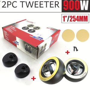 Loa Tweeter Mini Dome 900W Loa Hiệu Suất Cao 450W Kép Hệ Thống Âm Thanh Xe Hơi 12V Màu Đen Có Đế Cho Ô Tô