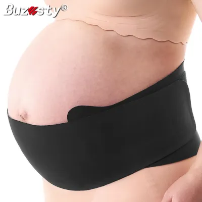 Buzesty Pregnancy Belly Band Adjustable Belly Band for Pelvic & Back Pain Cozy-Support Ergonest Maternity Belly Band Invisible Ideal Pregnancy Belt for Back Abdomen Waist