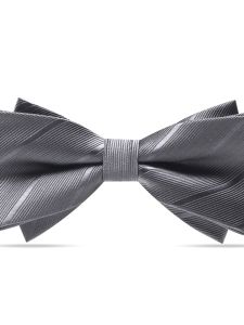 LIESHANG | Formal Mens Bow Tie Gray Black