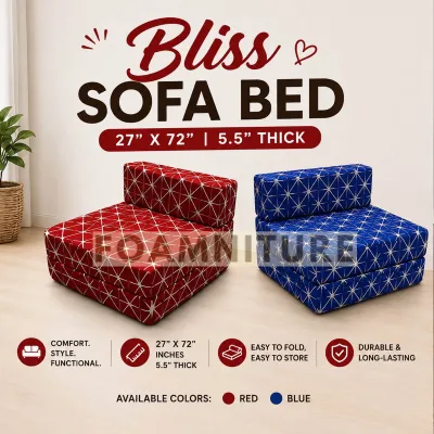 SINGLE SOFA BED NEW ( URATEX )
