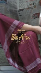 Jual Sarung Premium Bin Affan Millenials Hitam Putih Katun High Premium