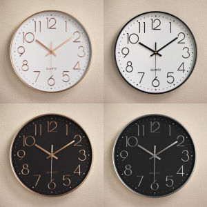12 Inch Silent Quartz Simple Modern Living Room Wall Clock