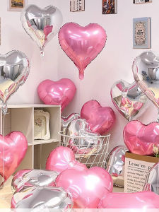 Quà Tặng Sinh Nhật Ngày Lễ Quà Tặng Đám Cưới Balo Phim Nhôm Hình Trái Tim Hồng Trang Trí Phòng Lãng Mạn Cầu Hôn Trang Trí Không Khí