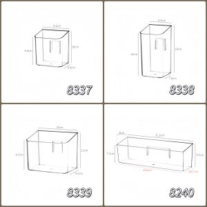 Bathroom Wall Mounted Storage Rack Toiletries Toothbrush Organizer No Drilling Plastic Shelf Simple Design Bathroom Accessory