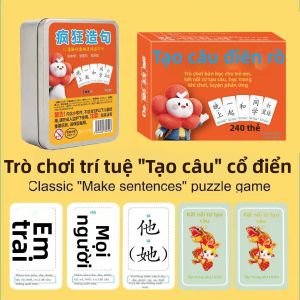 SHIGUANGXUE | Educational Sentence Building Cards For Kids