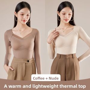 MiiOW | Womens Warm Underwear with Built-in Padded Bra for Autumn and Winter