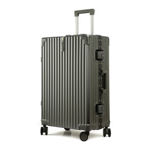 Luggage Durable Trolley Case for Male and Female Students Aluminum Frame Boarding Bag Mute Universal Wheel Dry Wet Separation Suitcase